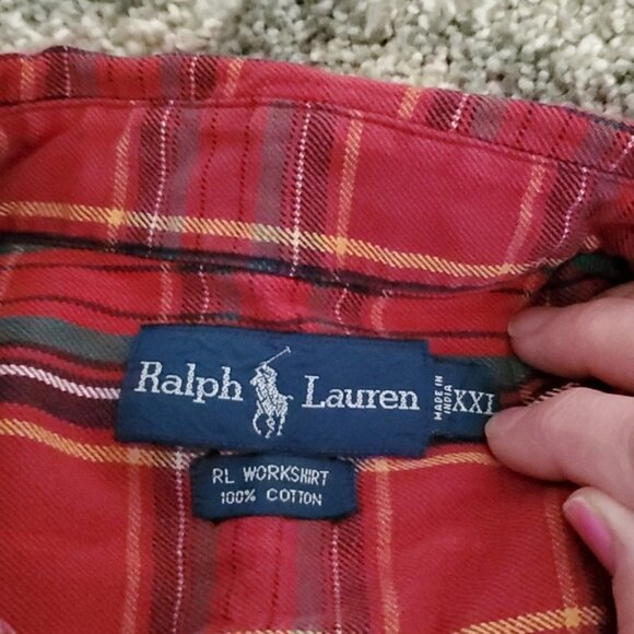 Ralph Lauren Workshirt Plaid Shirt Size XXL - Picture 2 of 2
